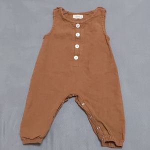 EUC Little Maple Linen Overalls